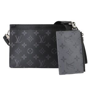 Louis Vuitton Monogram Eclipse Reverse Gaston Wearable Wallet Shoulder Bag M8...